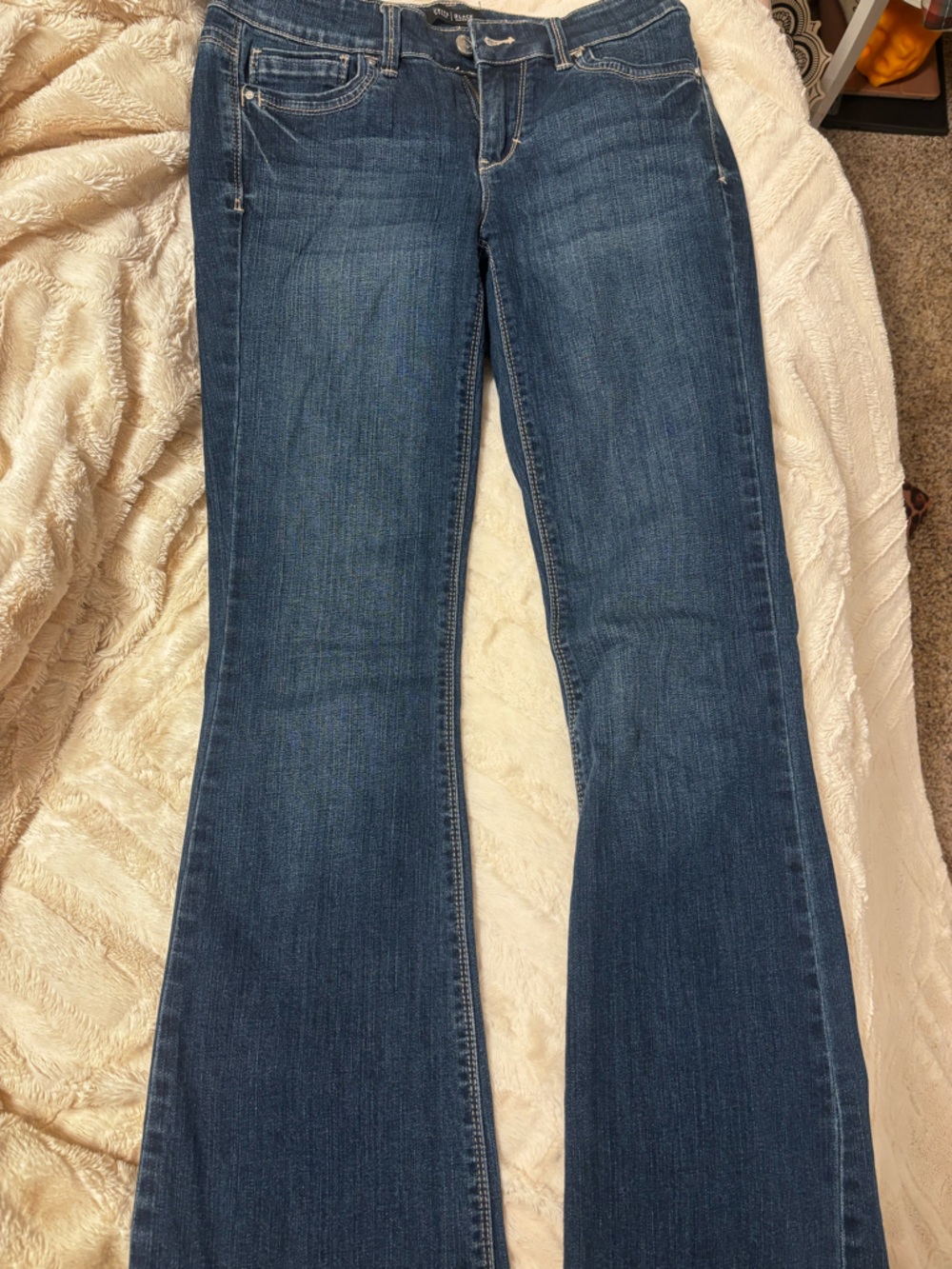 White House Black Market Dark Blue Boot-Cut Jeans